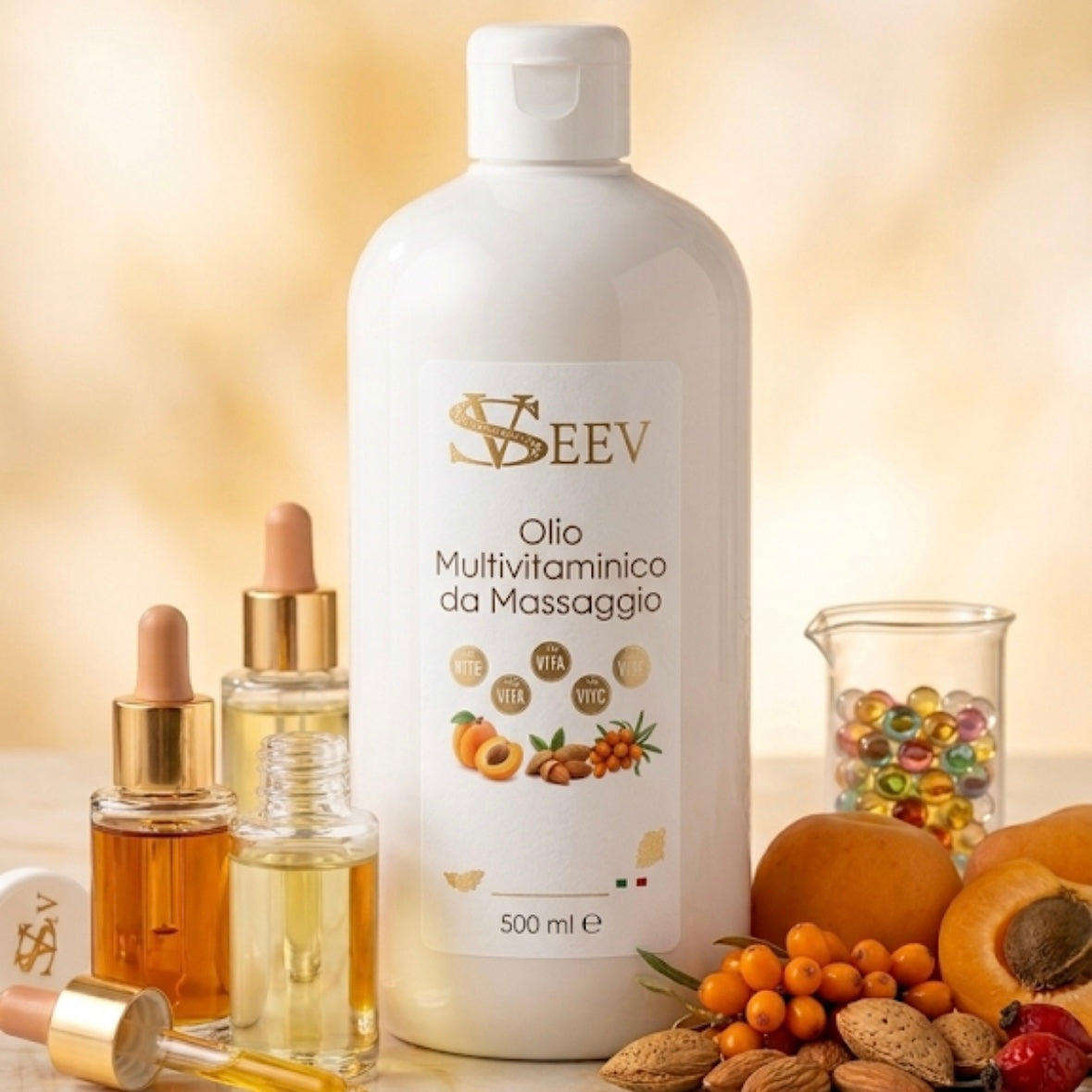 Antioxidant Multivitamin Massage Oil – 500 ml